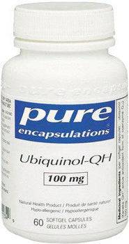 Pure Encapsulations Ubiquinol QH 100 mg 60 gel capsules - YesWellness.com