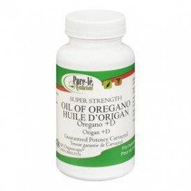 Pure-le Natural Super Strength Oil of Oregano plus D 60 capsules - YesWellness.com