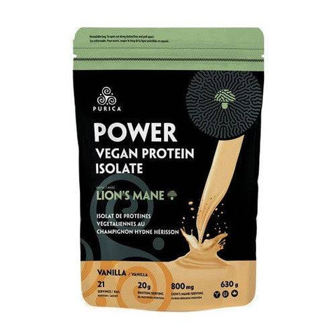 Purica Lion's Mane Vegan Protein Isolate Powder 630g - YesWellness.com