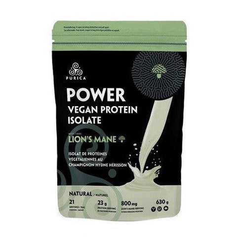 Purica Lion's Mane Vegan Protein Isolate Powder 630g - YesWellness.com
