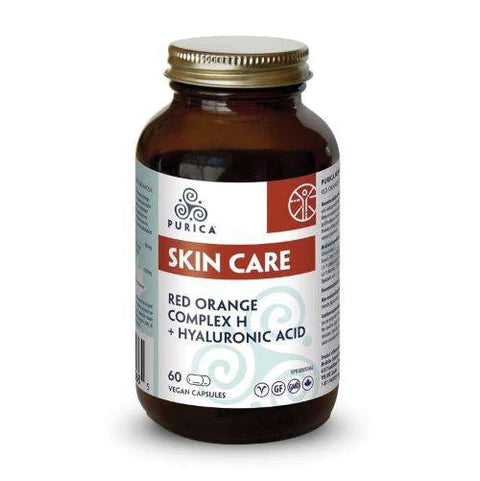 Expires July 2024 Clearance Purica Skin Care Red Orange Complex H + Hyaluronic Acid 60 vegan capsules - YesWellness.com