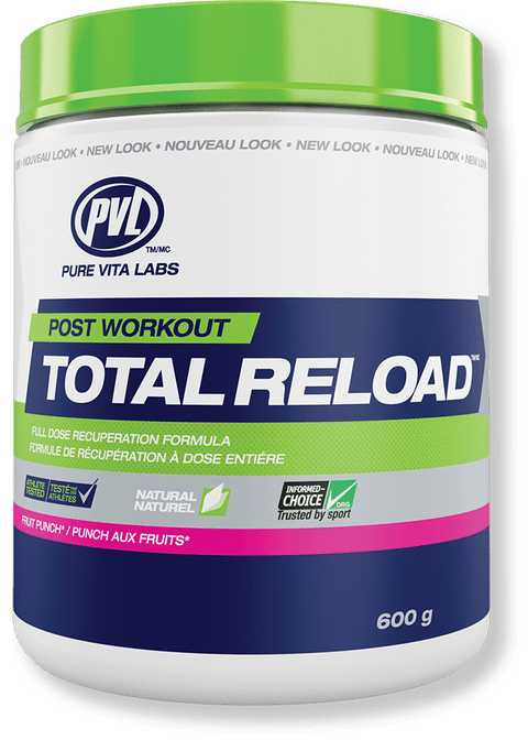 PVL Post Workout Total Reload Fruit Punch 600g - YesWellness.com