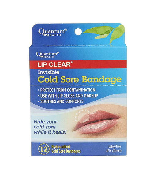 Quantum Lip Clear Cold Sore Bandage - 12 Bandages - YesWellness.com