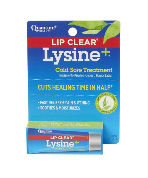 Quantum Lip Clear Lysine+ Ointment - Cold Sore Treatment 7g - YesWellness.com
