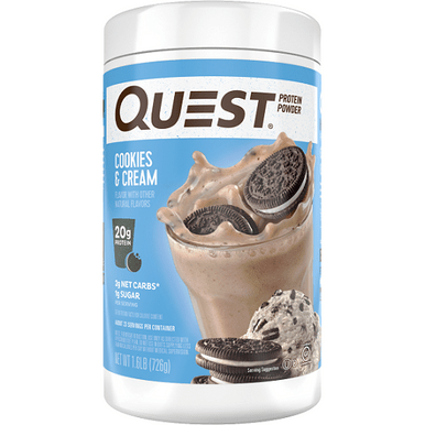 Expires March 2026 Clearance Quest Protein Powder Cookies & Cream 726 g