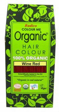 Radico Organic Hair Colour Powder Wine Red 100g - YesWellness.com