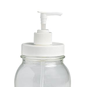 reCAP Mason Jars Adapta Cap Regular Mouth Pump White - YesWellness.com
