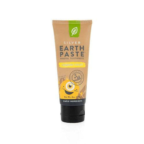 Expires April 2026 Clearance Redmond Silver Earthpaste Mineral Toothpaste for Kids Lemon Twist 113 grams