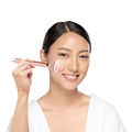 Relaxus Beauty Vibrating Rose Quartz Facial Massage Roller - YesWellness.com