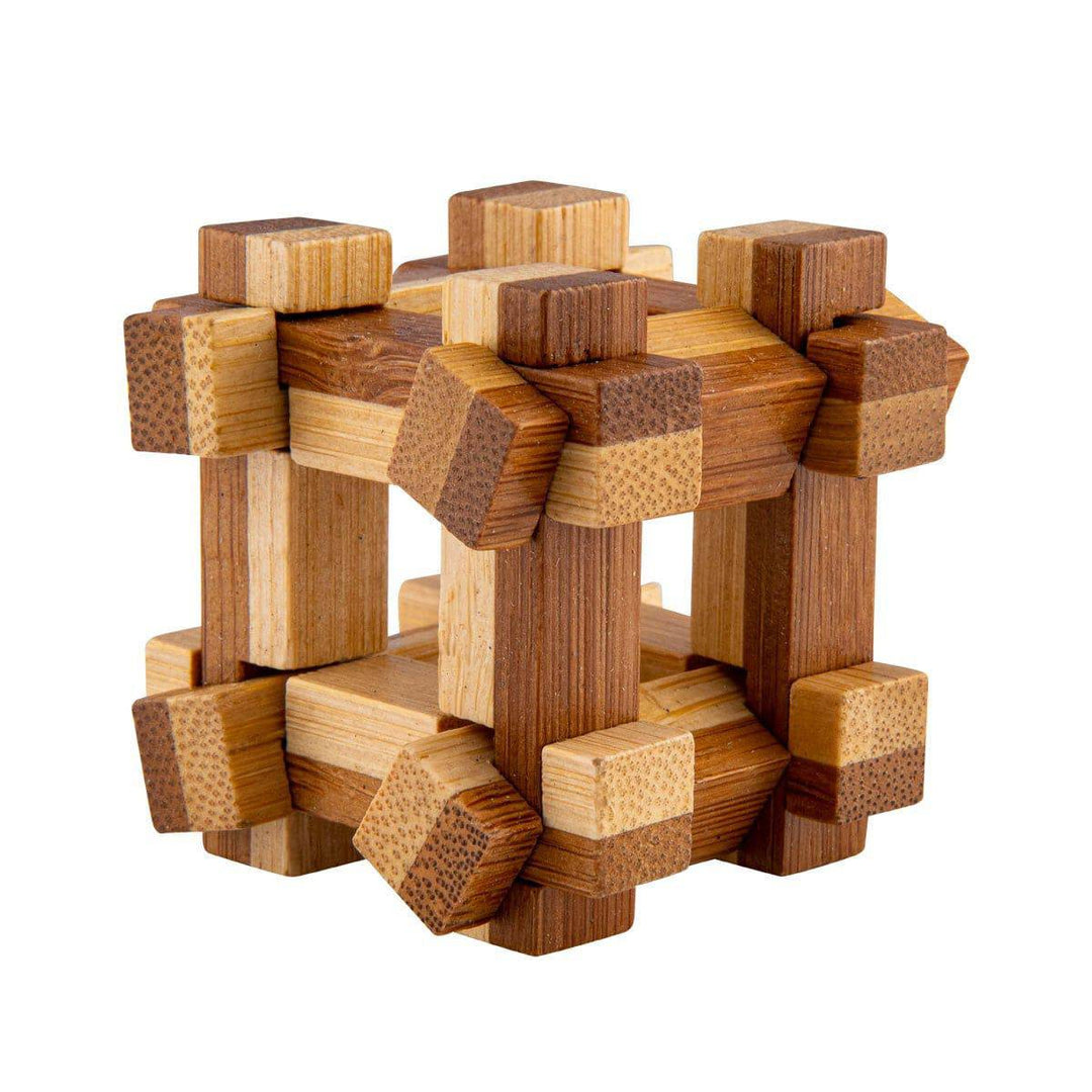 Relaxus Eco Bamboo Brain Teaser Mini Puzzles
