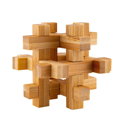 Relaxus Eco Bamboo Brain Teaser Puzzles - YesWellness.com
