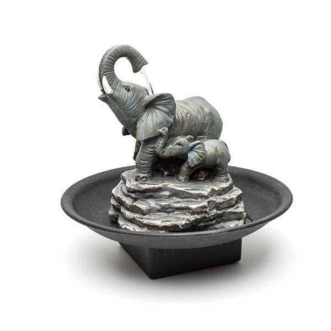 Relaxus Elephant Indoor Water Fountain - YesWellness.com