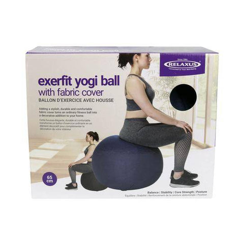 Relaxus Exerfit Yogi Ball with Fabric Cover - YesWellness.com