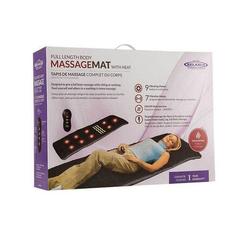 Relaxus Full Body Massage Mat With Heat - YesWellness.com