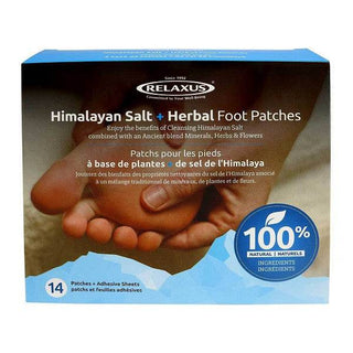 Relaxus Himalayan Salt & Herbal Foot Pads 14 Patches + Adhesive Sheets