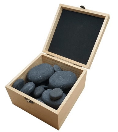Relaxus Hot Stone Polished Massage Set (20 piece) - YesWellness.com
