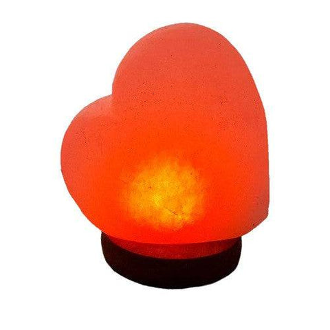Relaxus Mini Amber Heart Himalayan Salt Lamp - YesWellness.com