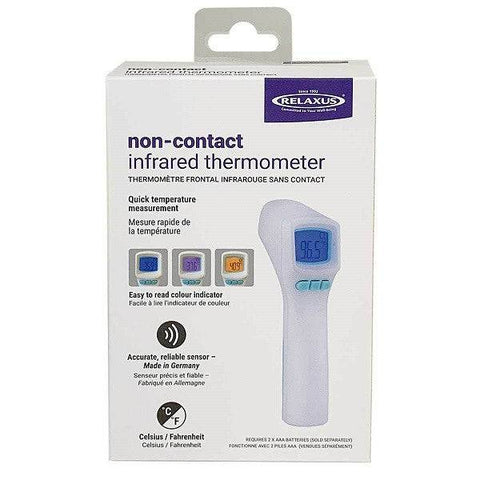 Relaxus Non-Contact Infrared Forehead Thermometer - YesWellness.com
