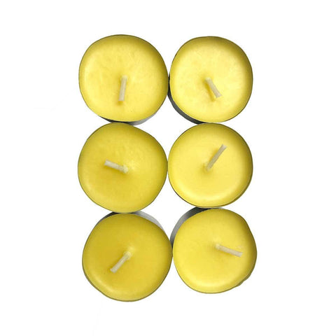 Relaxus Peppermint Citronella infused Tealight candles 6 count - YesWellness.com