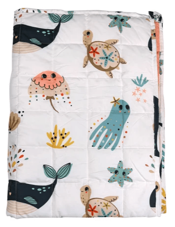 Relaxus Sensory Calming Weighted Blanket for Kids - Marine Kingdom (36x48 inches - 5Ibs) - YesWellness.com
