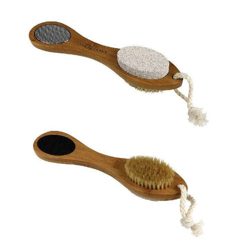 Relaxus Spa Bamboo 4-in-1 Foot Smoother - YesWellness.com