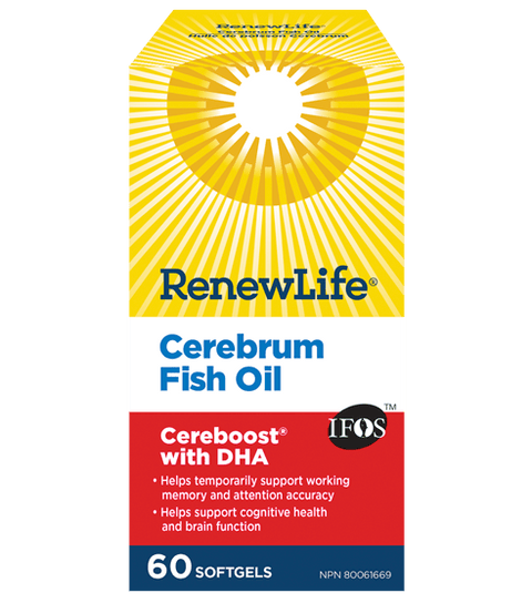 Renew Life Cerebrum Fish Oil Cereboost with DHA - YesWellness.com