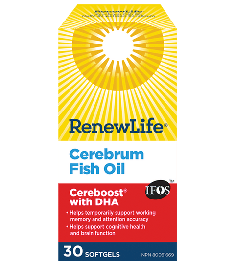 Renew Life Cerebrum Fish Oil Cereboost with DHA - YesWellness.com