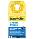 Renew Life Critical Omega Norwegian Gold Fish Oil 60 Softgels - YesWellness.com