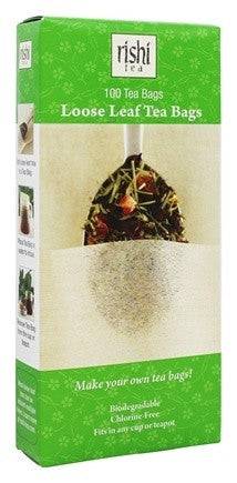 Rishi Tea Loose Leaf Tea Filters 100 Tea Bags - YesWellness.com
