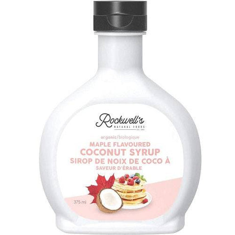 Rockwell's Whole Foods Organic Coconut Syrup Maple Flavour 375 ml - YesWellness.com