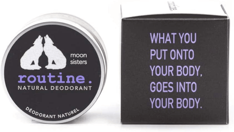 Routine Natural Deodorant - Moon Sisters 58g (Activated Charcoal, Magnesium, Prebiotics) - YesWellness.com