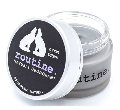 Routine Natural Deodorant - Moon Sisters 58g (Activated Charcoal, Magnesium, Prebiotics) - YesWellness.com