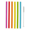 RSVP International 10in Silicone Smoothie Straw Set of 6 - YesWellness.com