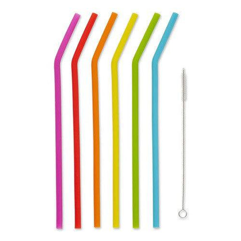 RSVP International 10In Silicone Straw Set of 6 - YesWellness.com