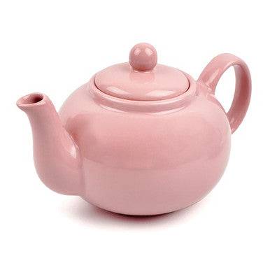 RSVP International 16Oz Stoneware Teapot - Pink - YesWellness.com