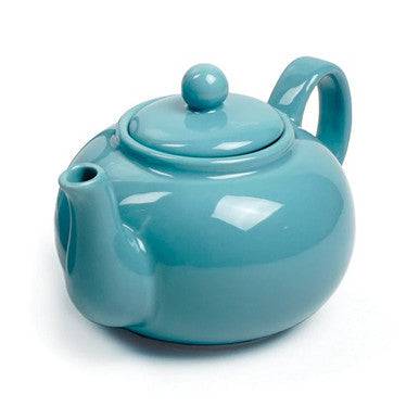 RSVP International 16oz Stoneware Teapot - Turquoise - YesWellness.com