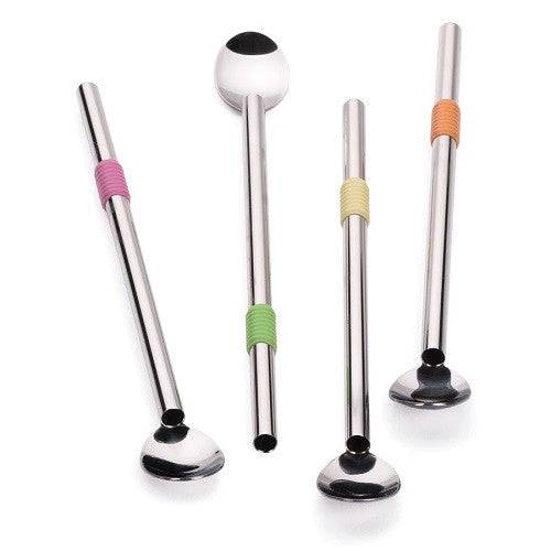RSVP International 8.5In Spoon Straw Set of 4