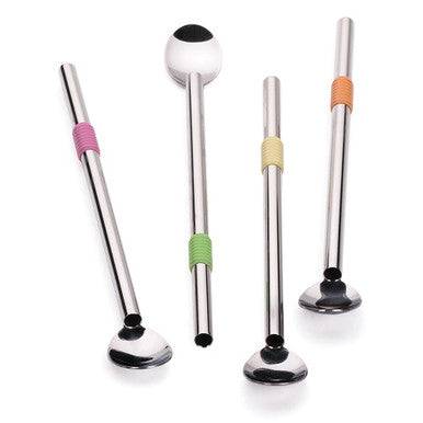 RSVP International 8.5In Spoon Straw Set of 4 - YesWellness.com