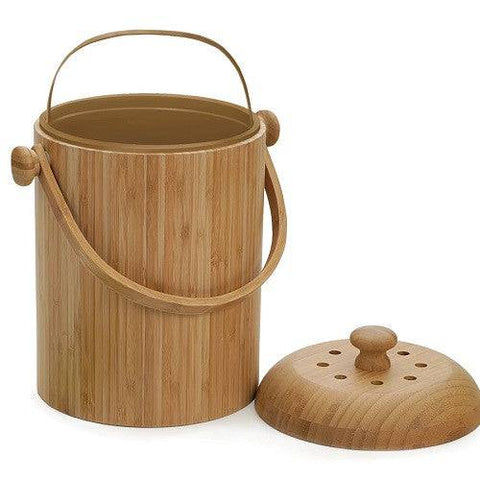 RSVP International Bamboo Compost Pail - YesWellness.com