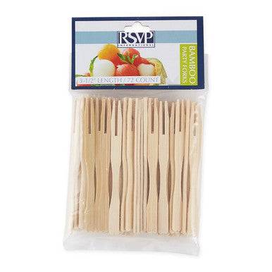 RSVP International Bamboo Party Fork - 72CT - YesWellness.com