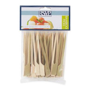 RSVP International Bamboo Picks 3-1/2In - 50 CT - YesWellness.com