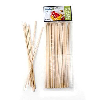 RSVP International Bamboo Skewer - 12In Flat - 50 ct - YesWellness.com