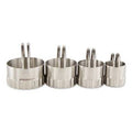 RSVP International Biscuit Cutters - Round Rippled Set of 4 - YesWellness.com