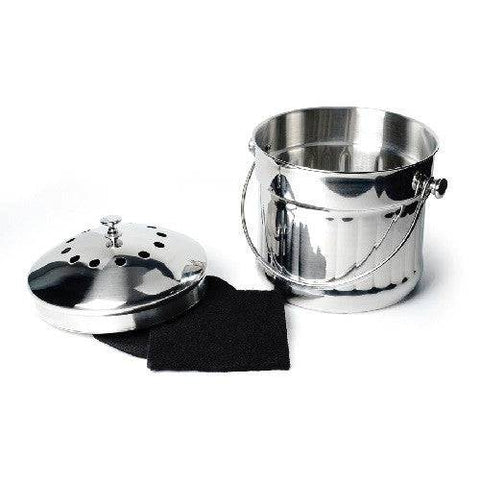 RSVP International Compost Pail - Jumbo - 1.5 Gallon - YesWellness.com