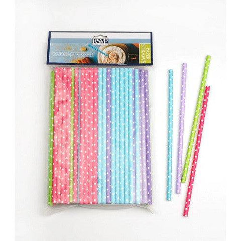 RSVP International Dotted Paper Straws - 100 CT - YesWellness.com