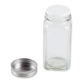 RSVP International Glass Bottle - Square - Clear - 4Oz - YesWellness.com