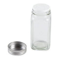 RSVP International Glass Bottle - Square - Clear - 4Oz - YesWellness.com