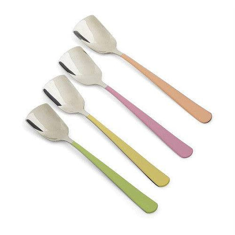 RSVP International Ice Cream Spoons Set of 4 Mixed Colours - YesWellness.com