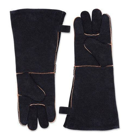 RSVP International Leather Grill Gloves Black - YesWellness.com