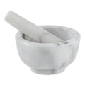 RSVP International Marble Mortar & Pestle - White - YesWellness.com